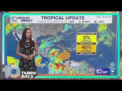 Tracking the Tropics: 40% chance of system developing over the week