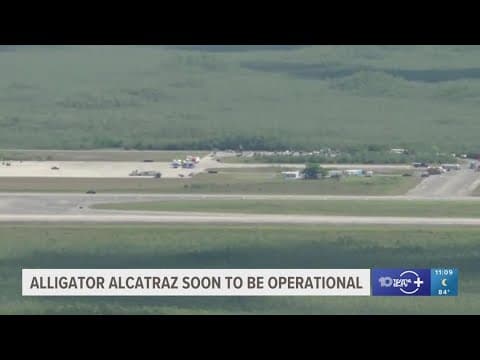 Florida's 'Alligator Alcatraz' migrant detention center soon to be operational
