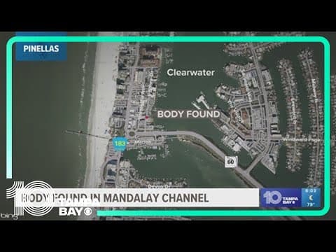 Man's body found floating in Clearwater's Mandalay Channel
