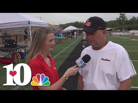10Sports talks with the Lenoir City football head coach before the game