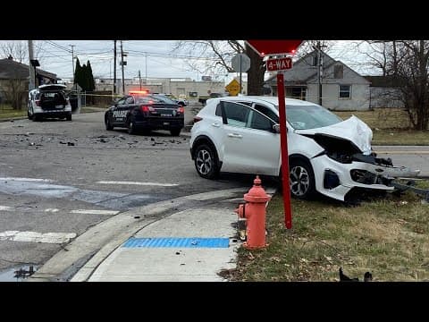 Police: Columbus officer injured after juveniles driving stolen Kia hits cruiser