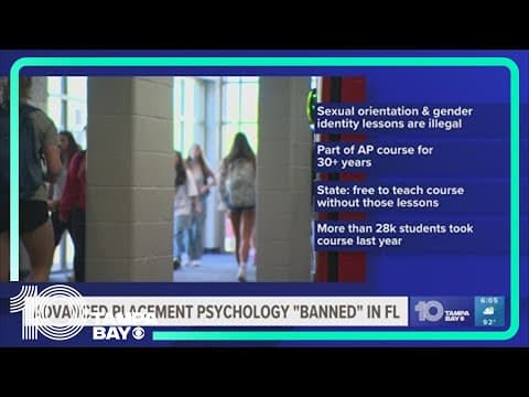 Advanced placement psychology now "banned" in Florida