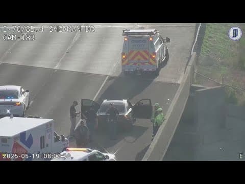 Man found dead in car on I-70 on Indy's east side