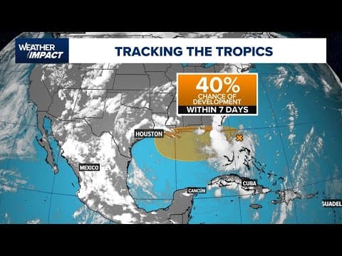 Track it System has 40% chance for tropical development in the Gulf