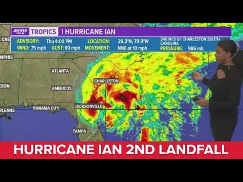 Thursday evening tropical update: Ian a hurricane again - 2 other areas