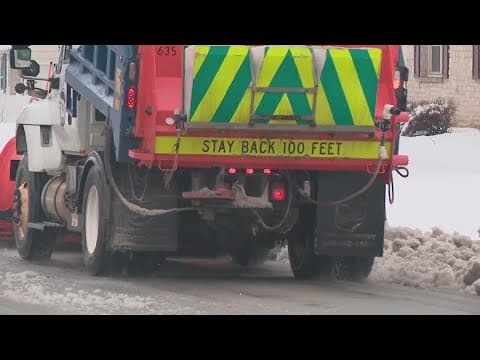 Crews work to keep roads clean amid concerns for refreeze following snowstorm