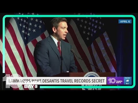 As Gov. DeSantis returns from overseas trip and book tour, lawmakers make travel records secret