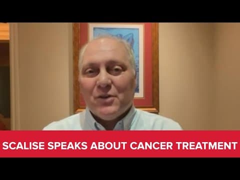 Majority Leader Steve Scalise speaks about cancer treatment, plans to work remotely