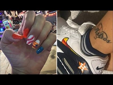 Astros superfan cheering on team from Florida in honor of late father