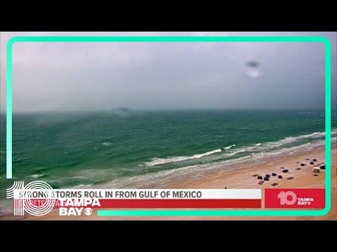 LIVE LOOK | Strong storms roll into St. Pete Beach