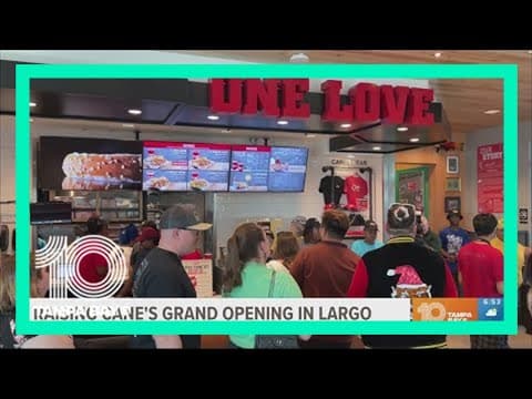2nd Tampa Bay area Raising Cane's location opens Thursday