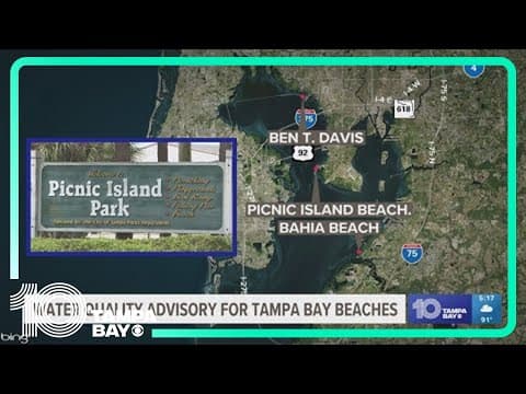 Water quality advisories issued for several beaches in Hillsborough County