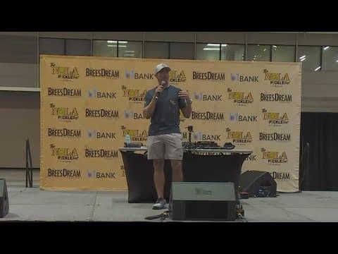 Drew Brees kicks off NOLA Pickle Fest