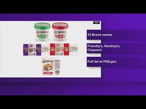 Popular ice cream brands recall multiple products