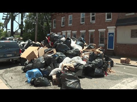 Trash piling up on day 3 of city workers' strike in Philadelphia