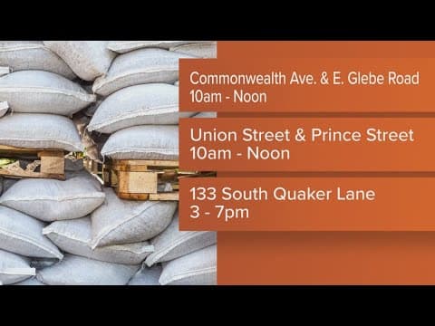 Free sandbags being offered ahead of Tropical Storm Debby remnants reaching the DMV