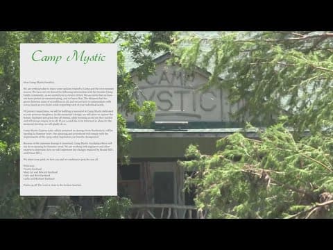 Camp Mystic announces plans to reopen next summer in letter sent to families