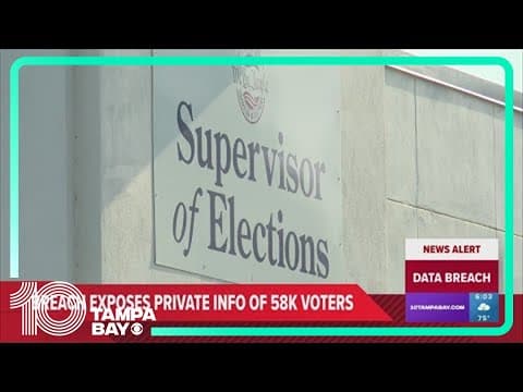 Hillsborough County voter system breach exposes 58,000 people's information