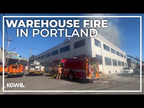 Fire at Portland warehouse sends plume of smoke over city, visible for miles