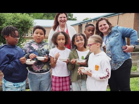 Falmouth Elementary student garden teaches about nutrition, science