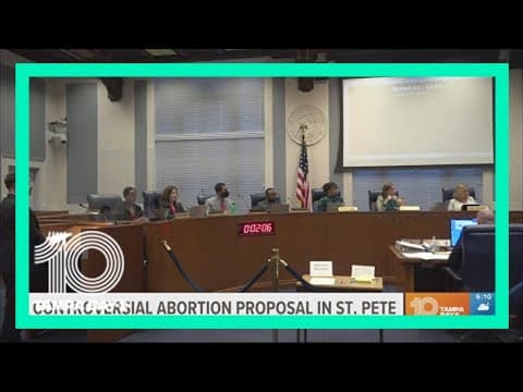 St. Pete city leaders to vote on abortion proposals