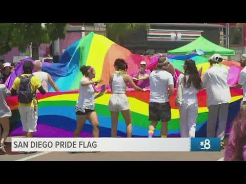 San Diego Pride Parade 2022 | 100-yard-long Pride Flag finish