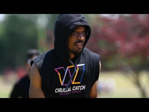 Live: Commanders QB Jayden Daniels speaks after practice in Ashburn