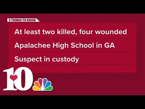 Officials: 2 killed, 4 wounded in Georgia high school shooting