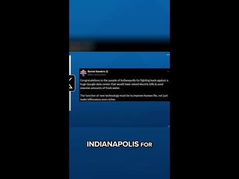 Sen. Bernie Sanders weighs in on Indy data center debate