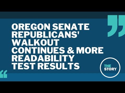 Oregon GOP senator stands by Republicans’ readability excuse for walkout