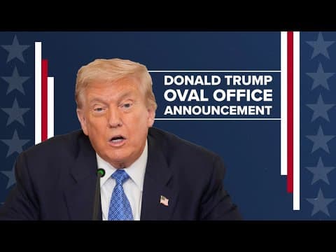 LIVE: Donald Trump Oval Office address