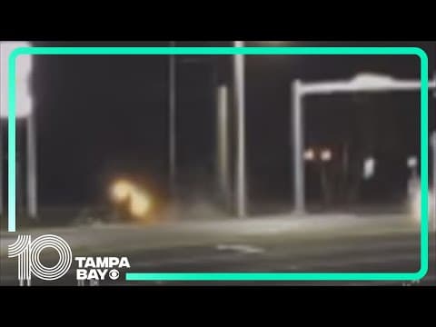 Driver crashes into pole on US 19 in New Port Richey