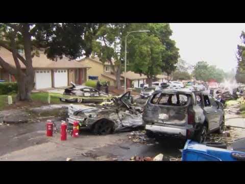 Officials believe 6 people were aboard small plane that crashed in San Diego