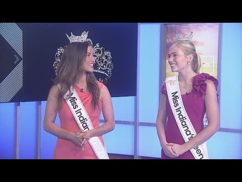 Newly crowned Miss Indiana and Miss Indiana's Outstanding Teen join WTHR live