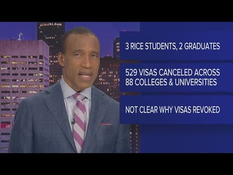 Rice students have visas revoked in federal sweep