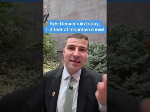Denver rain Tuesday, 1-3 feet of mountain snow