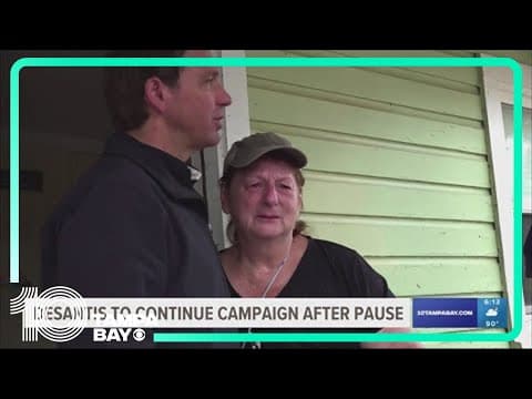 DeSantis to continue campaign after pause for hurricane response