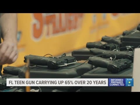 Florida teens' handgun carrying surges by 65% over 20 years, study says