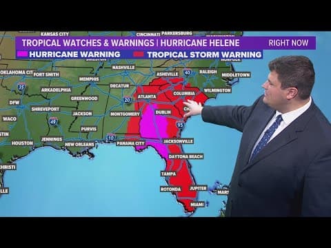 Hurricane Helene: Now a Category 4 as it approaches landfall