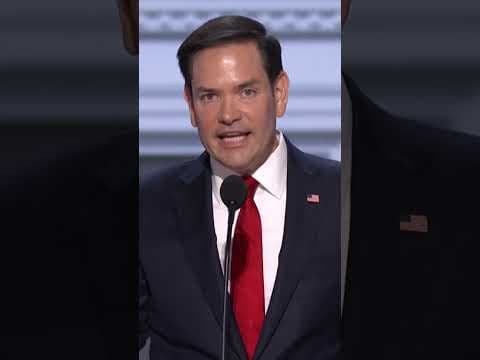 Sen. Marco Rubio Gives Support to Donald Trump at RNC