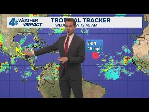 Tropical Weather Impact: Tracking Erin and new area moving toward Gulf