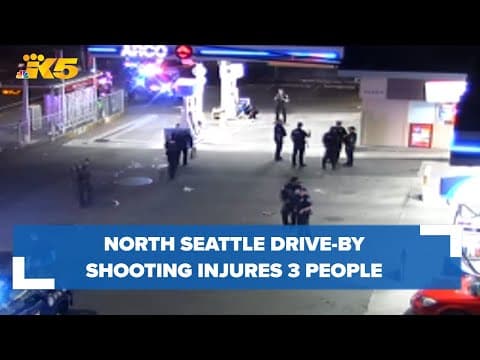 North Seattle drive-by shooting leaves 3 people injured