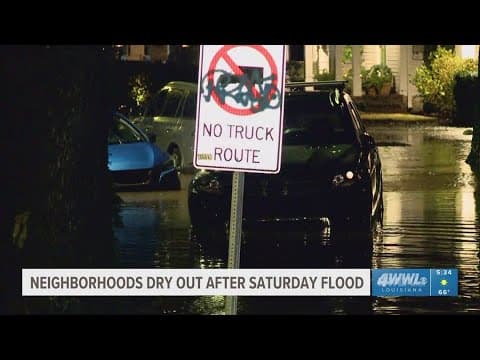 Residents drying out after another intense flooding rain Saturday