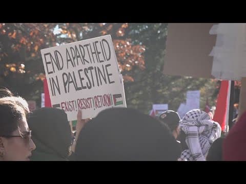 Pro-Palestinian protestors in Columbus call for ceasefire in Israel-Hamas war