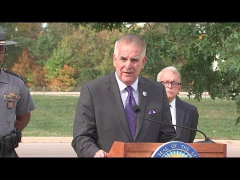 Dom Tiberi delivers remarks as enforcement of Ohio's distracted driving law begins