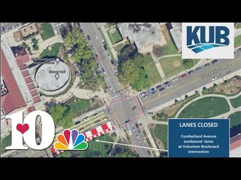 Cumberland Avenue near UT campus affected by water main break