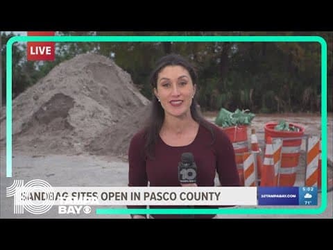Sandbag sites open in Pasco County ahead of weekend storms