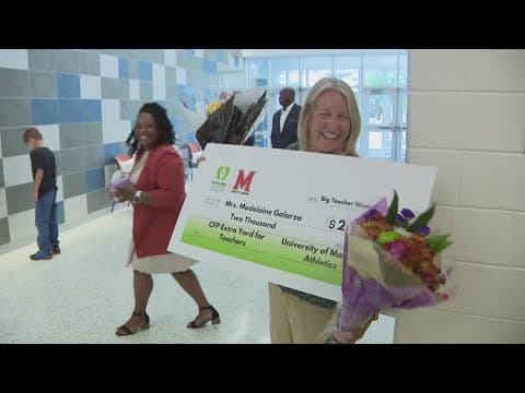 Bowie teacher wins $2,000 award for going the 'Extra Yard'