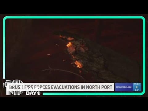 Crews: Large brush fire prompts evacuations in North Port