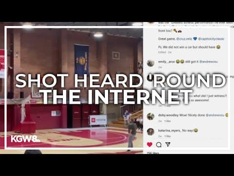 Oregon man’s half-court shot goes viral with 2.5M views